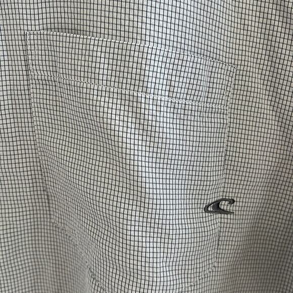 Oneill Paxton Window Pane Neutral Collar Button Front Shirt XL - Picture 5 of 7